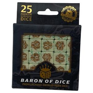 Baron of Dice Pestilence 25 Count Premium Wargaming Biohazard Skull Resin 16mm